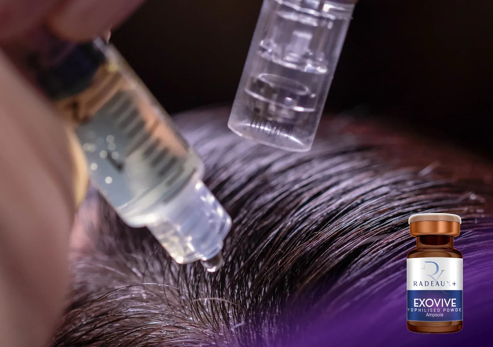 Exosome Hair Therapy treatment at Clinic RX