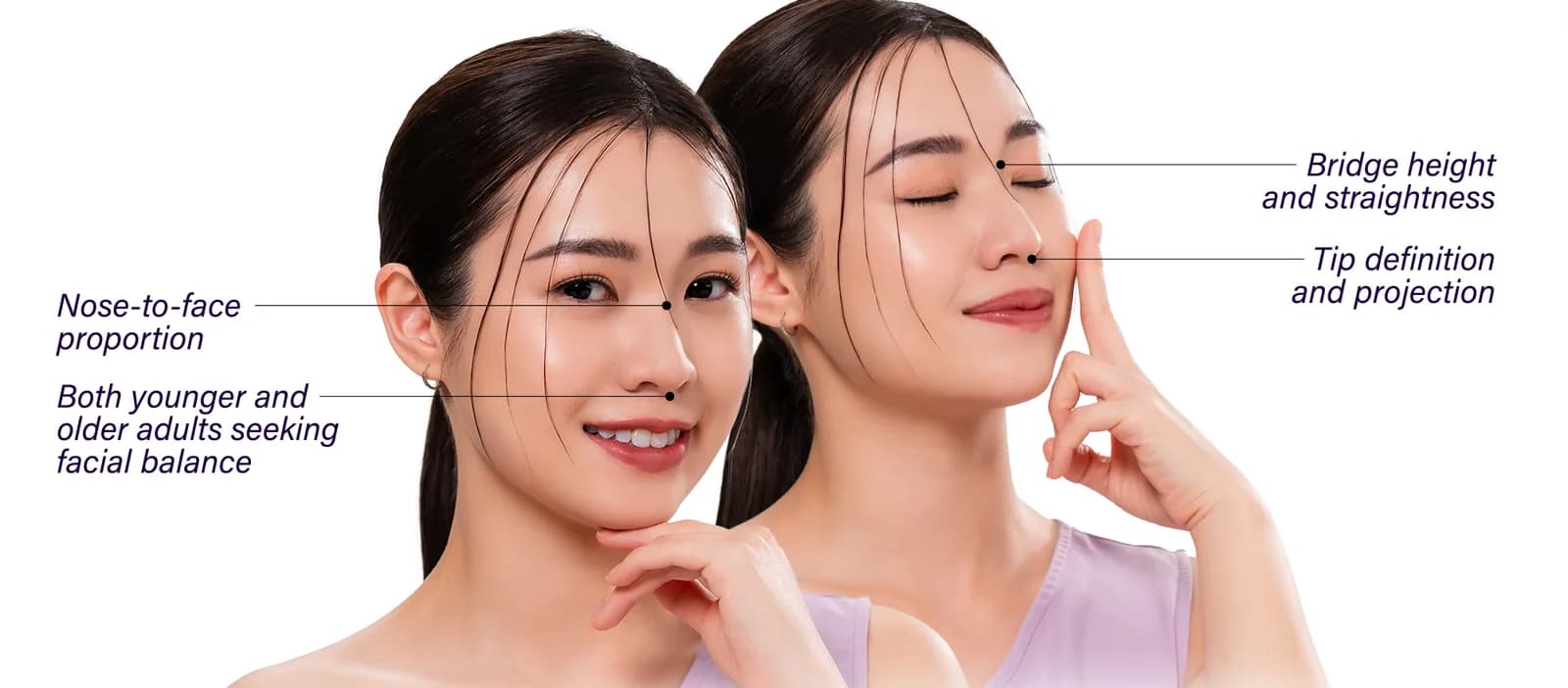 Undefined Nose commonly affected areas