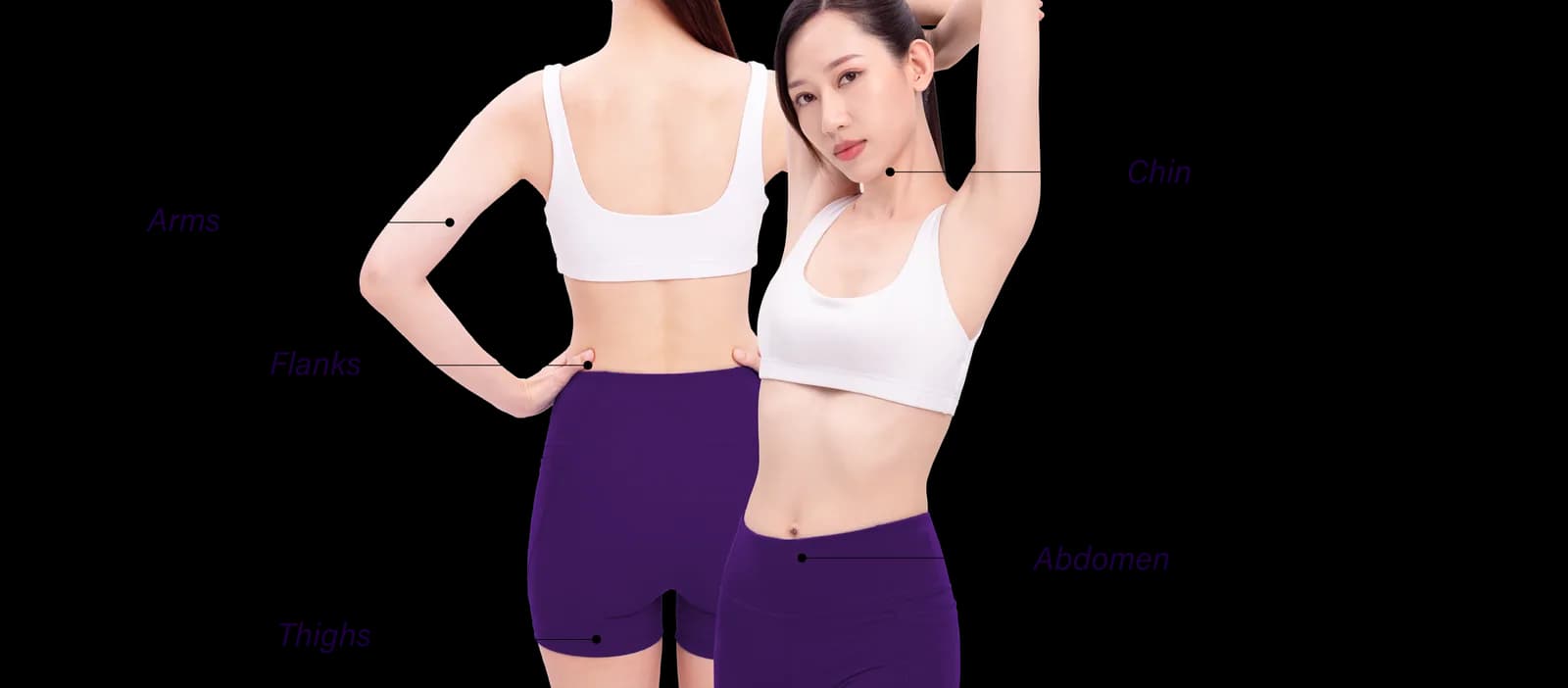 Unwanted Fat commonly affected areas