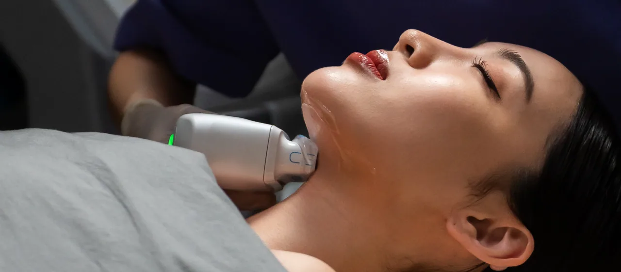 HIFU Ultracel Q+ neck treatment
