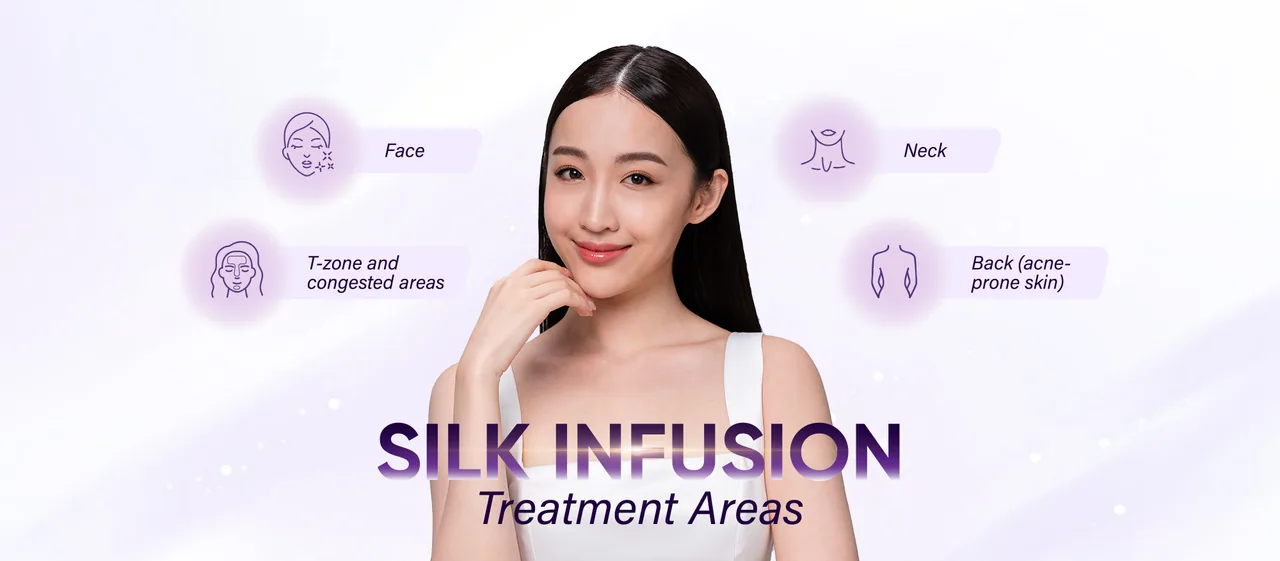 Silk Infusion treatment areas