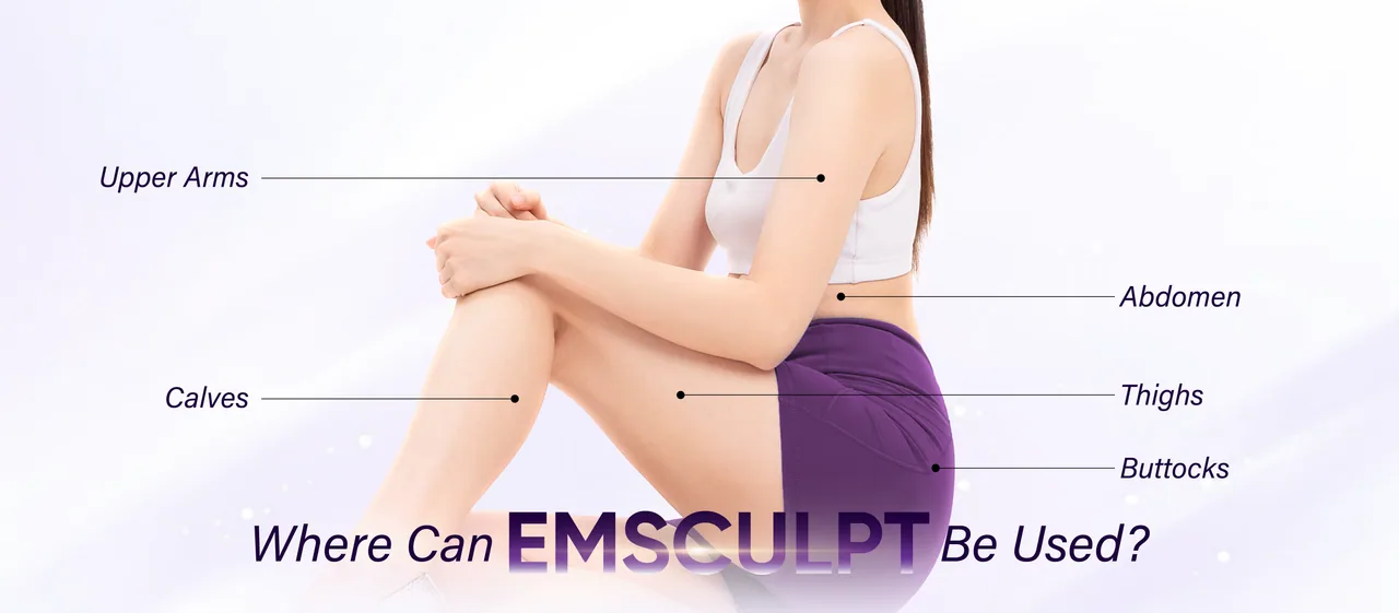 Emsculpt treatment areas
