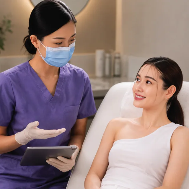 Radiesse treatment step 1